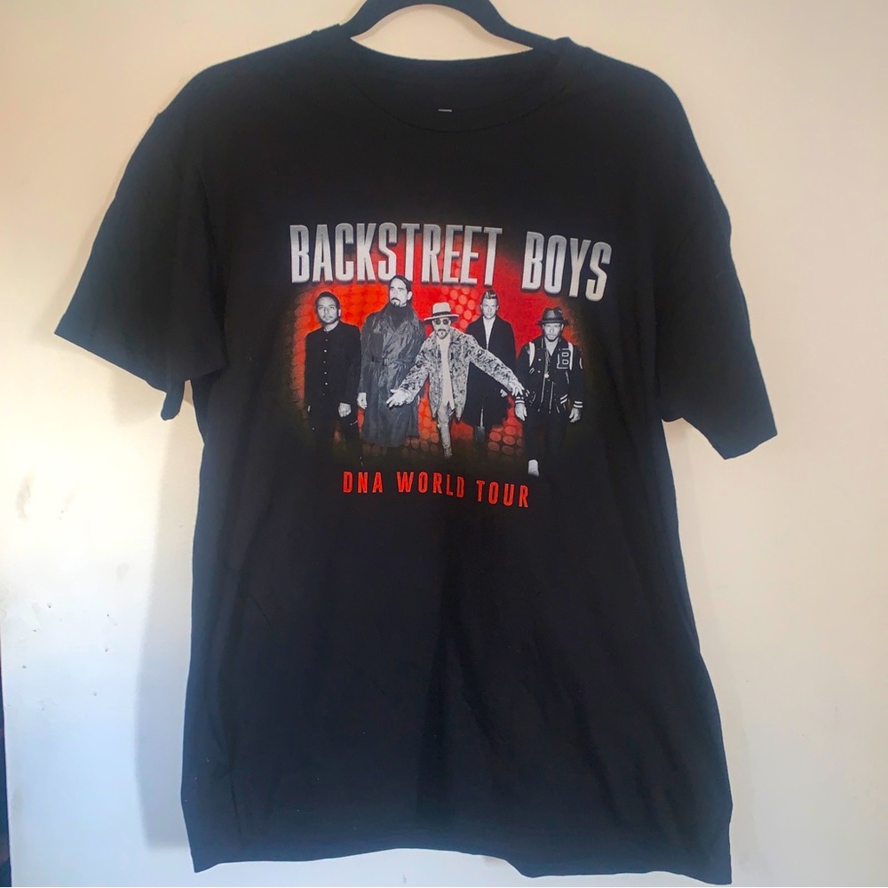 Backstreet Boys Adult Large Shirt DNA World Tour 2022 Black Concert